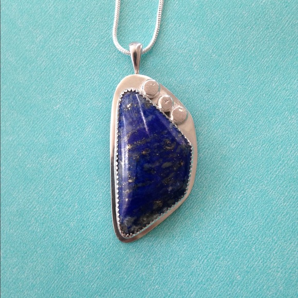 Designs By Lori~DBL Jewelry - PRICE💧SALE🌔33.5Ct Lapis Lazuli Pendant Handmade